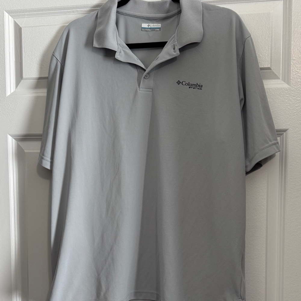 Columbia Men's Light Gray Polo Shirt